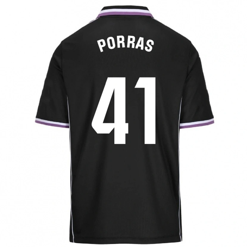 Danxen Mann César Porras #41 Lilla Svart Bortetrøye Drakt Trøye 2025/26 Skjorter T-Skjorte