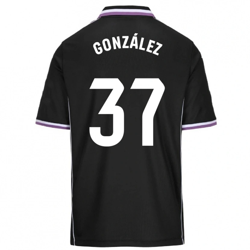 Danxen Mann Raúl González #37 Lilla Svart Bortetrøye Drakt Trøye 2025/26 Skjorter T-Skjorte