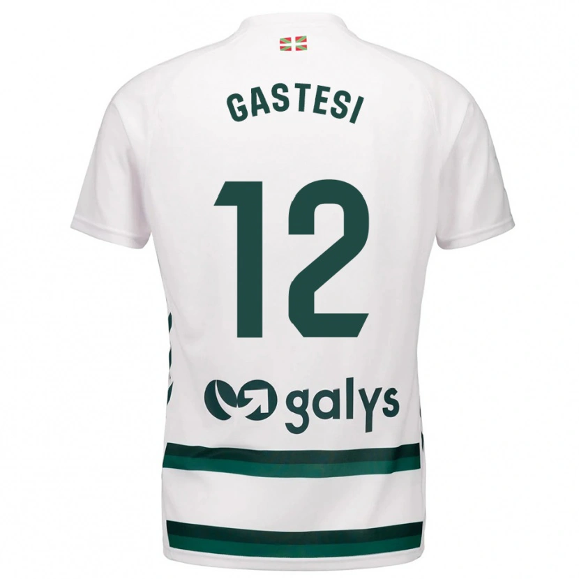 Danxen Mann Gorka Gastesi #12 Hvit Grønn Bortetrøye Drakt Trøye 2025/26 Skjorter T-Skjorte
