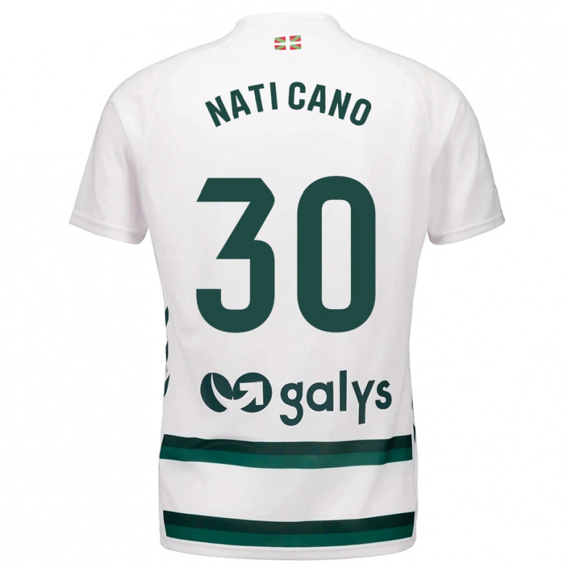 Danxen Mann Natividad Cano Cabello #30 Hvit Grønn Bortetrøye Drakt Trøye 2025/26 Skjorter T-Skjorte