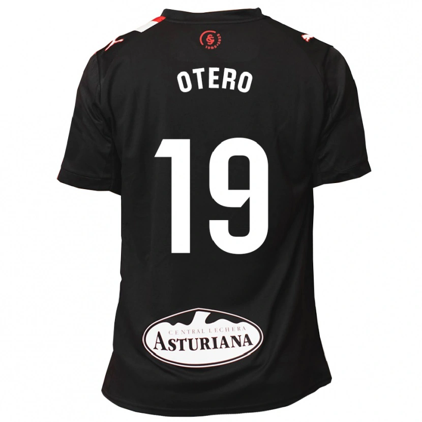 Danxen Mann Juan Otero #19 Svart Hvit Bortetrøye Drakt Trøye 2025/26 Skjorter T-Skjorte