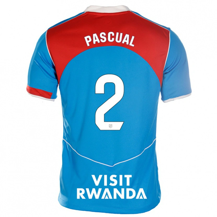 Danxen Mann Martin Pascual #2 Blå Hvit Tredje Sett Drakt Trøye 2025/26 Skjorter T-Skjorte