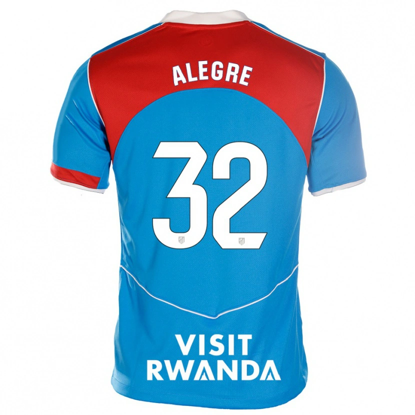 Danxen Mann Juan Alegre #32 Blå Hvit Tredje Sett Drakt Trøye 2025/26 Skjorter T-Skjorte