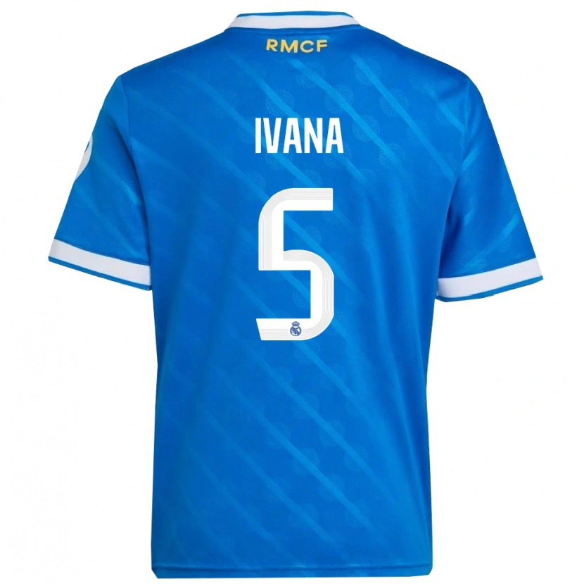 Danxen Mann Ivana Andres #5 Blå Hvit Tredje Sett Drakt Trøye 2025/26 Skjorter T-Skjorte