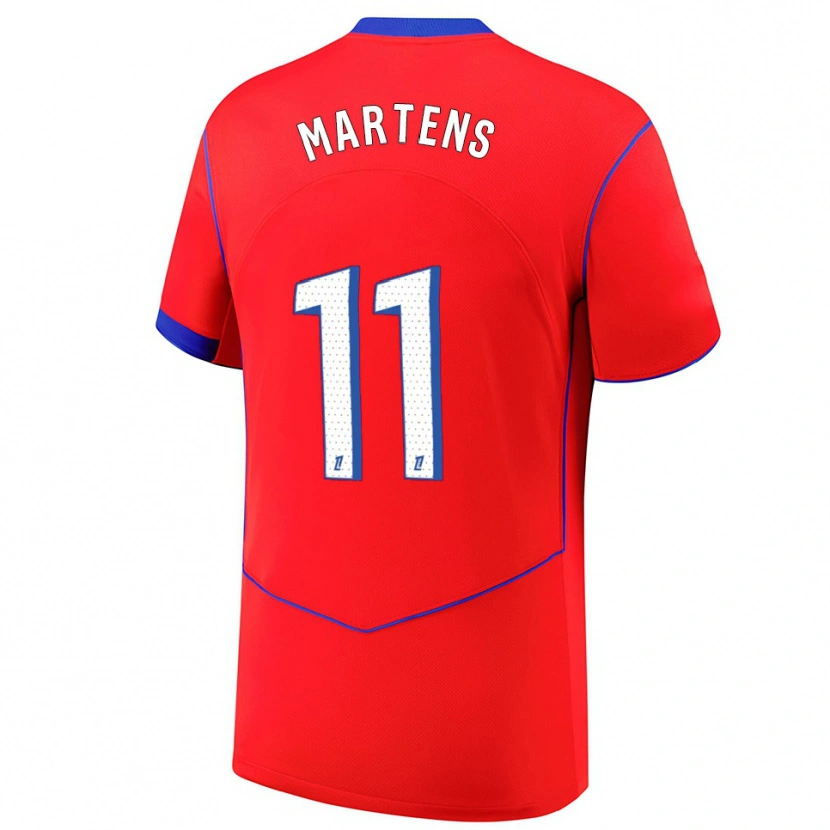 Danxen Mann Lieke Martens #11 Rød Blå Hvit Tredje Sett Drakt Trøye 2025/26 Skjorter T-Skjorte