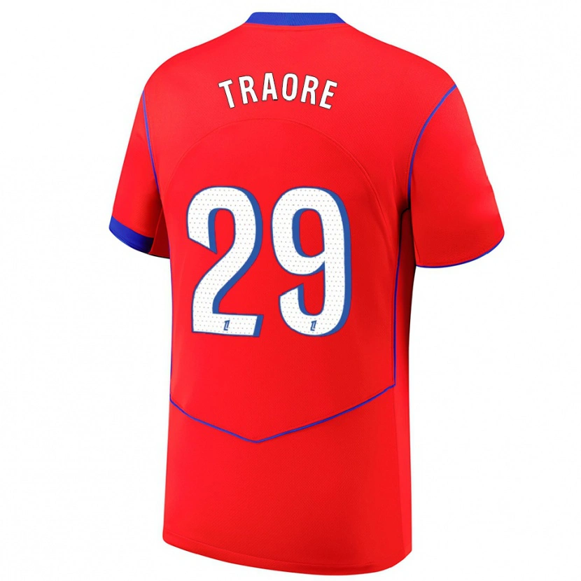 Danxen Mann Manssita Traoré #29 Rød Blå Hvit Tredje Sett Drakt Trøye 2025/26 Skjorter T-Skjorte