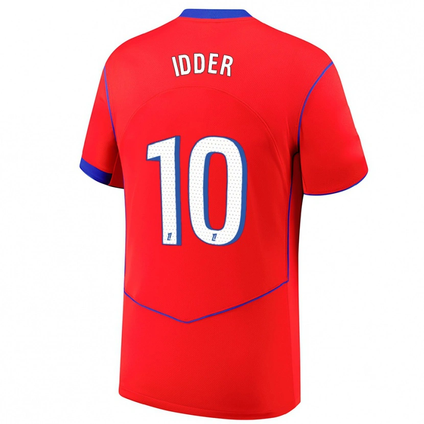 Danxen Mann Younes Idder #10 Rød Blå Hvit Tredje Sett Drakt Trøye 2025/26 Skjorter T-Skjorte
