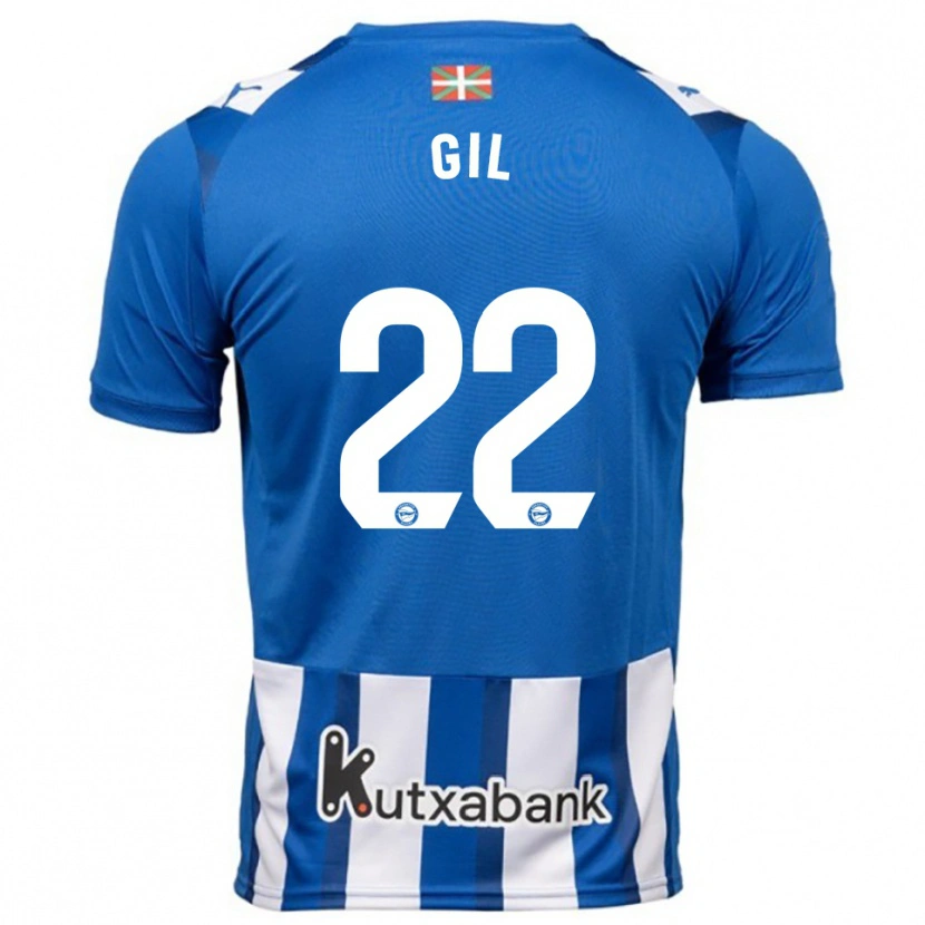 Danxen Dame Raquel Gil #22 Blå Hvit Hjemmetrøye Drakt Trøye 2025/26 Skjorter T-Skjorte