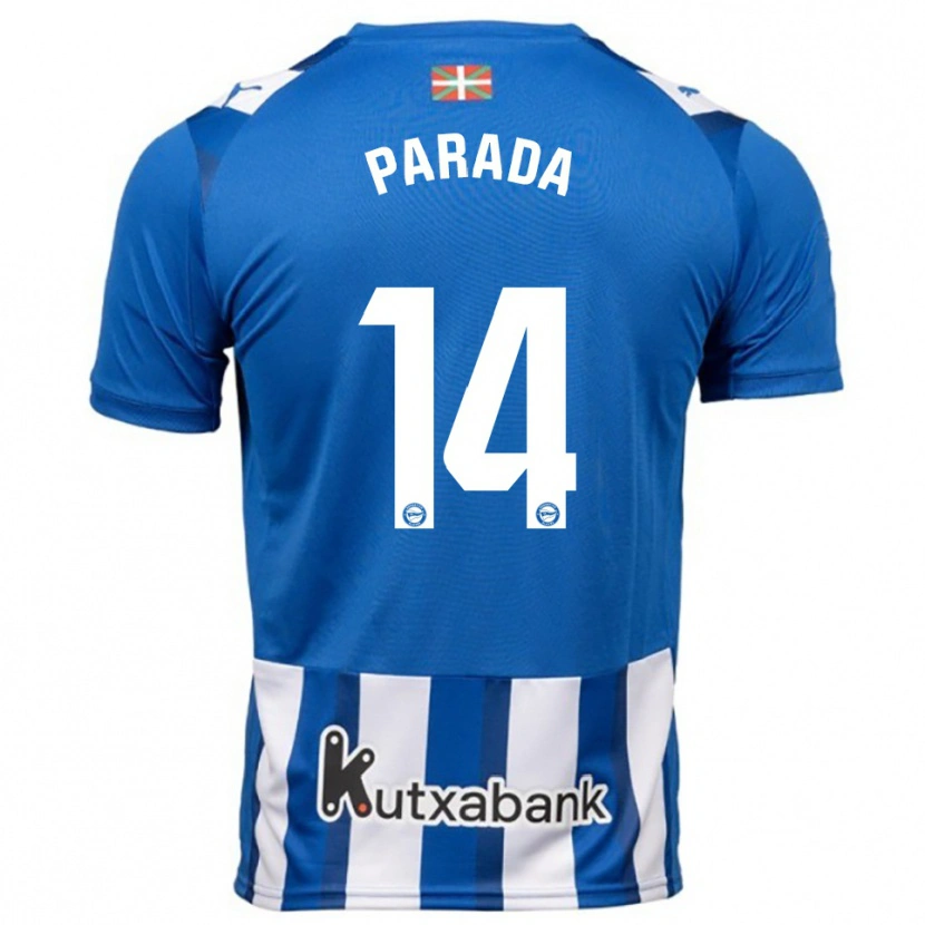 Danxen Dame Victor Parada #14 Blå Hvit Hjemmetrøye Drakt Trøye 2025/26 Skjorter T-Skjorte