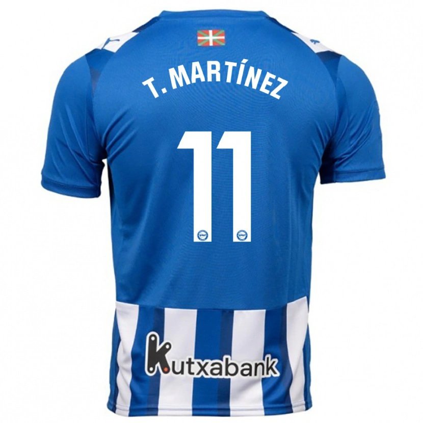 Danxen Dame Toni Martínez #11 Blå Hvit Hjemmetrøye Drakt Trøye 2025/26 Skjorter T-Skjorte