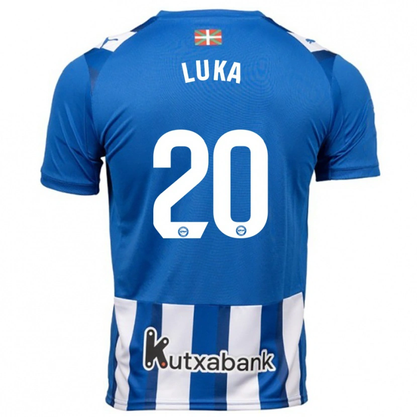 Danxen Dame Luka Romero #20 Blå Hvit Hjemmetrøye Drakt Trøye 2025/26 Skjorter T-Skjorte