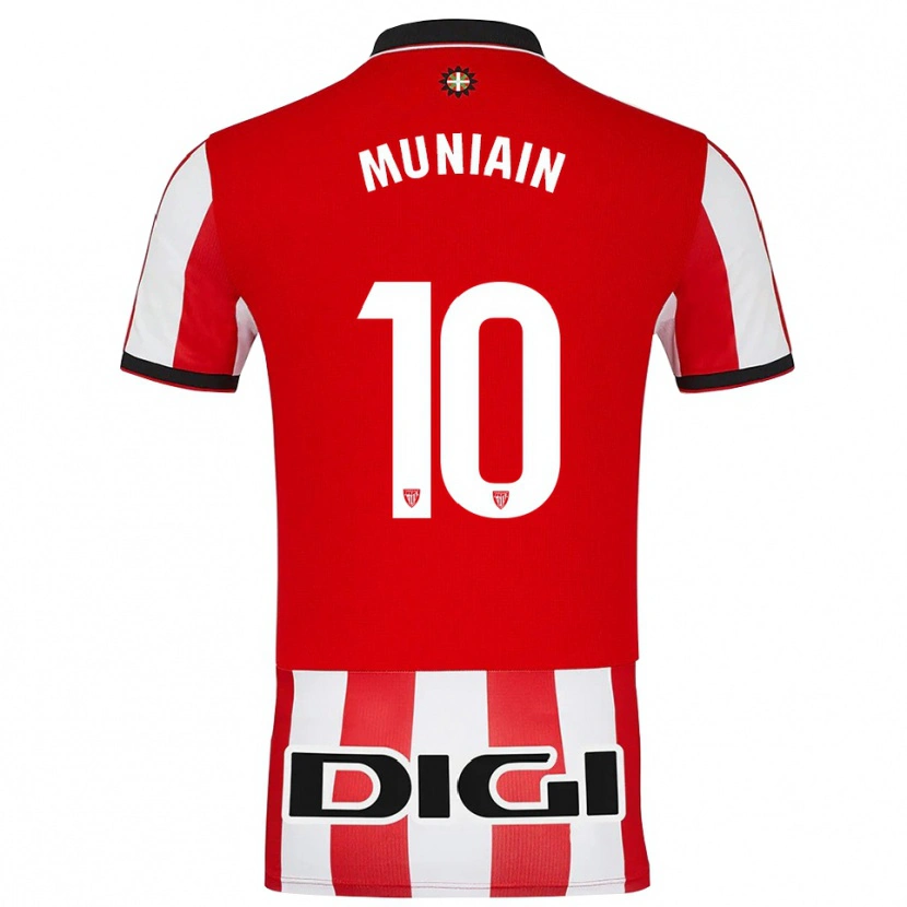 Danxen Dame Iker Muniain #10 Rød Hvit Hjemmetrøye Drakt Trøye 2025/26 Skjorter T-Skjorte