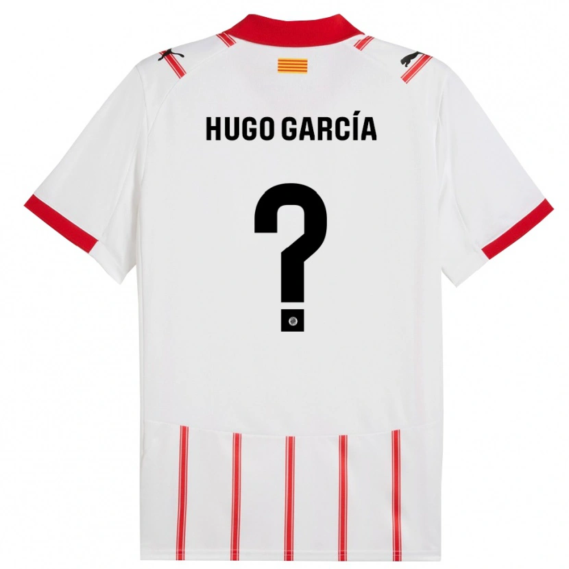 Danxen Dame Hugo García #0 Hvit Rød Hjemmetrøye Drakt Trøye 2025/26 Skjorter T-Skjorte