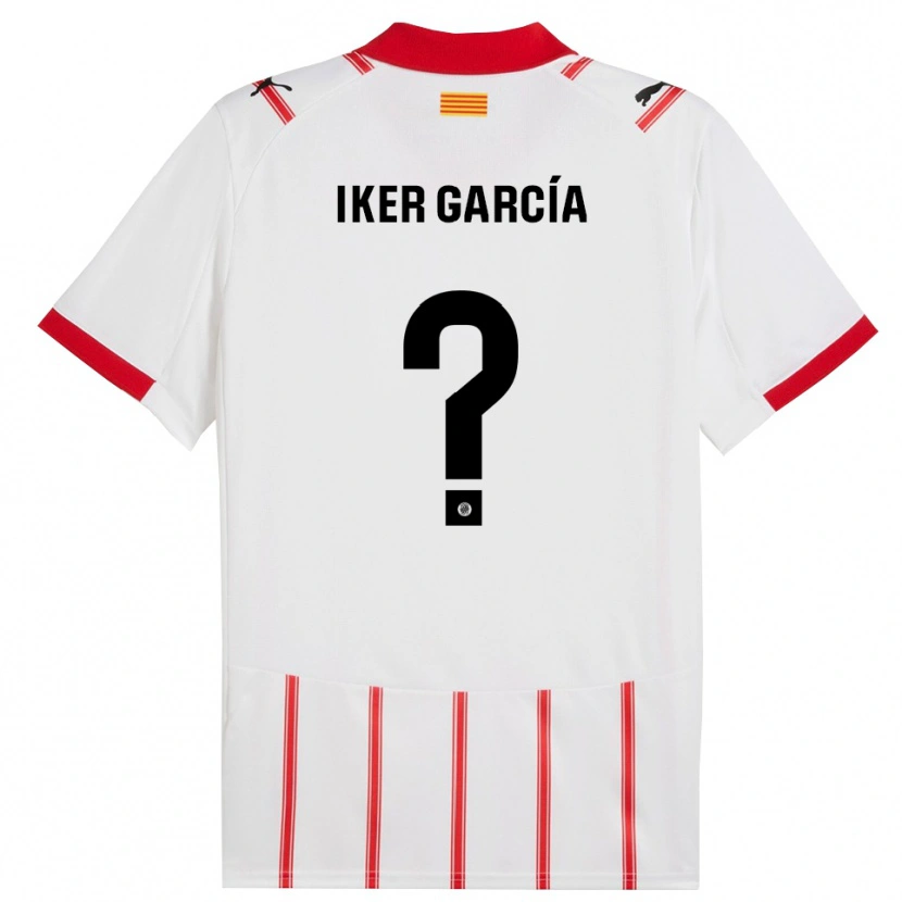 Danxen Dame Iker García #0 Hvit Rød Hjemmetrøye Drakt Trøye 2025/26 Skjorter T-Skjorte