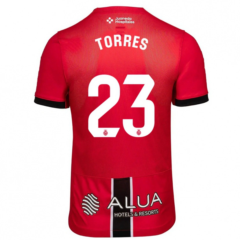 Danxen Dame Iker Torres #23 Rød Svart Hjemmetrøye Drakt Trøye 2025/26 Skjorter T-Skjorte
