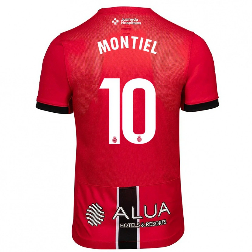Danxen Dame Luis Montiel #10 Rød Svart Hjemmetrøye Drakt Trøye 2025/26 Skjorter T-Skjorte