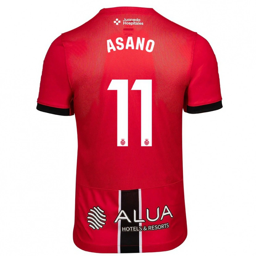 Danxen Dame Takuma Asano #11 Rød Svart Hjemmetrøye Drakt Trøye 2025/26 Skjorter T-Skjorte