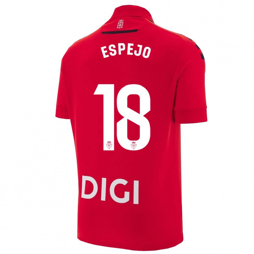 Danxen Dame Diego Espejo #18 Rød Svart Hjemmetrøye Drakt Trøye 2025/26 Skjorter T-Skjorte