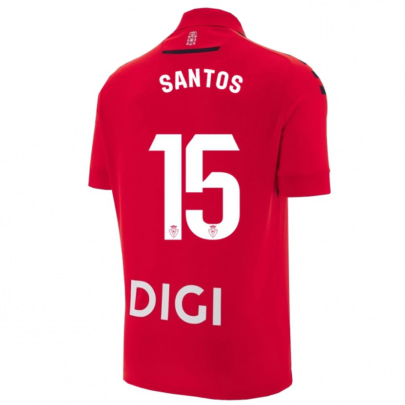 Danxen Dame Unai Santos #15 Rød Svart Hjemmetrøye Drakt Trøye 2025/26 Skjorter T-Skjorte