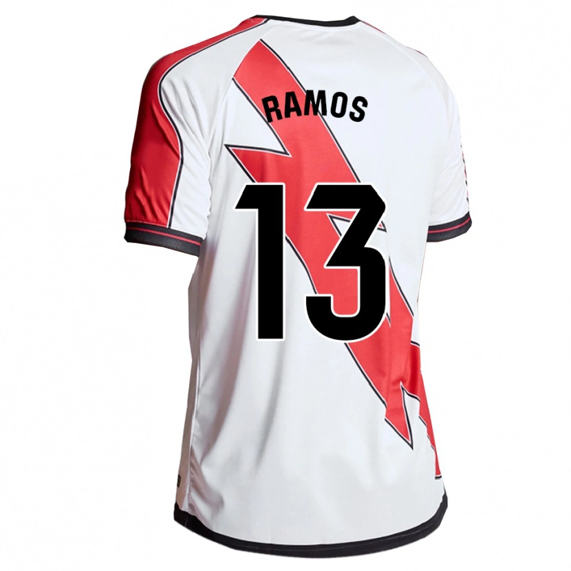 Danxen Dame Mario Ramos #13 Hvit Rød Hjemmetrøye Drakt Trøye 2025/26 Skjorter T-Skjorte