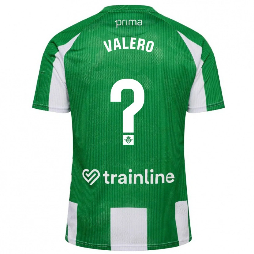 Danxen Dame Antonio Valero #0 Grønn Hvit Hjemmetrøye Drakt Trøye 2025/26 Skjorter T-Skjorte