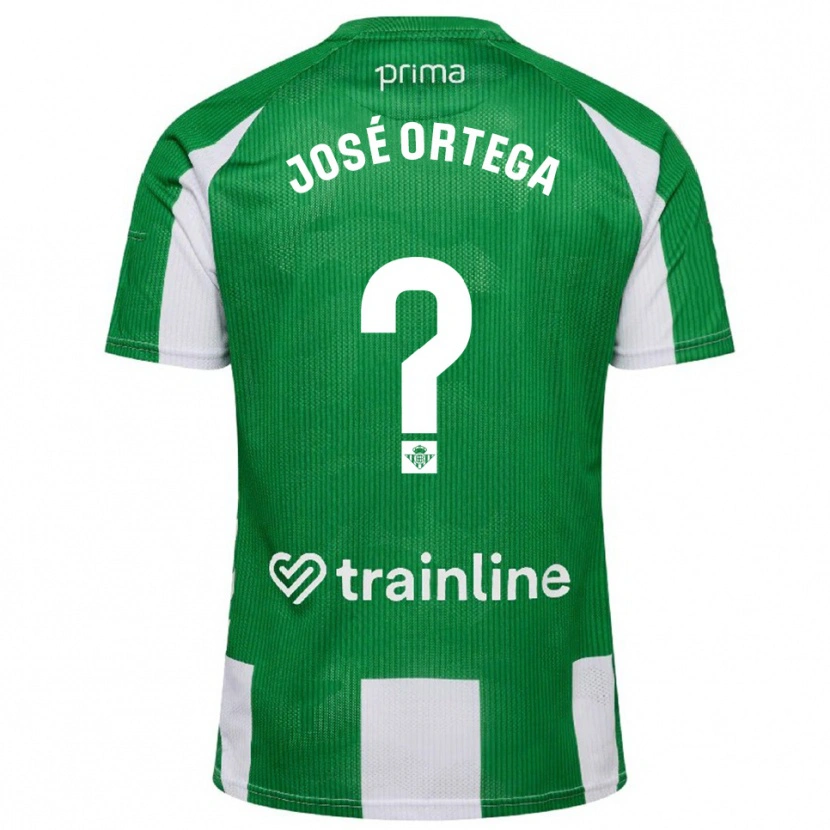 Danxen Dame José Ortega #0 Grønn Hvit Hjemmetrøye Drakt Trøye 2025/26 Skjorter T-Skjorte