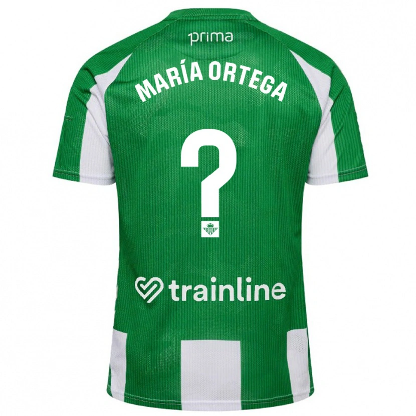 Danxen Dame José María Ortega #0 Grønn Hvit Hjemmetrøye Drakt Trøye 2025/26 Skjorter T-Skjorte
