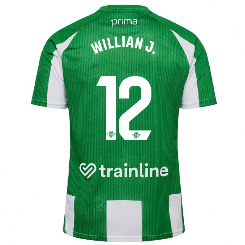 Danxen Dame Willian Jose #12 Grønn Hvit Hjemmetrøye Drakt Trøye 2025/26 Skjorter T-Skjorte