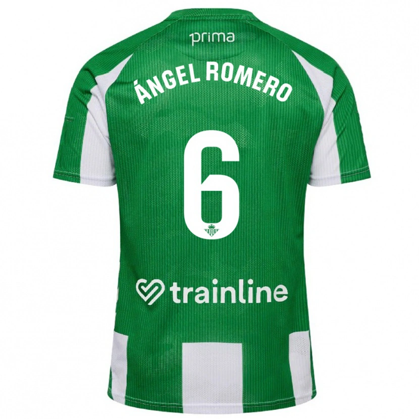 Danxen Dame Miguel Ángel Romero #6 Grønn Hvit Hjemmetrøye Drakt Trøye 2025/26 Skjorter T-Skjorte