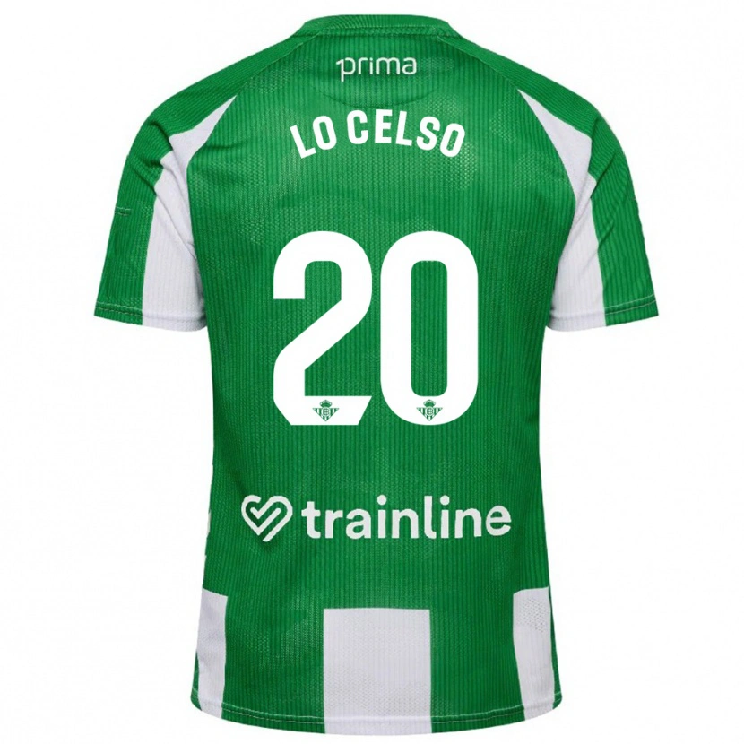 Danxen Dame Giovani Lo Celso #20 Grønn Hvit Hjemmetrøye Drakt Trøye 2025/26 Skjorter T-Skjorte