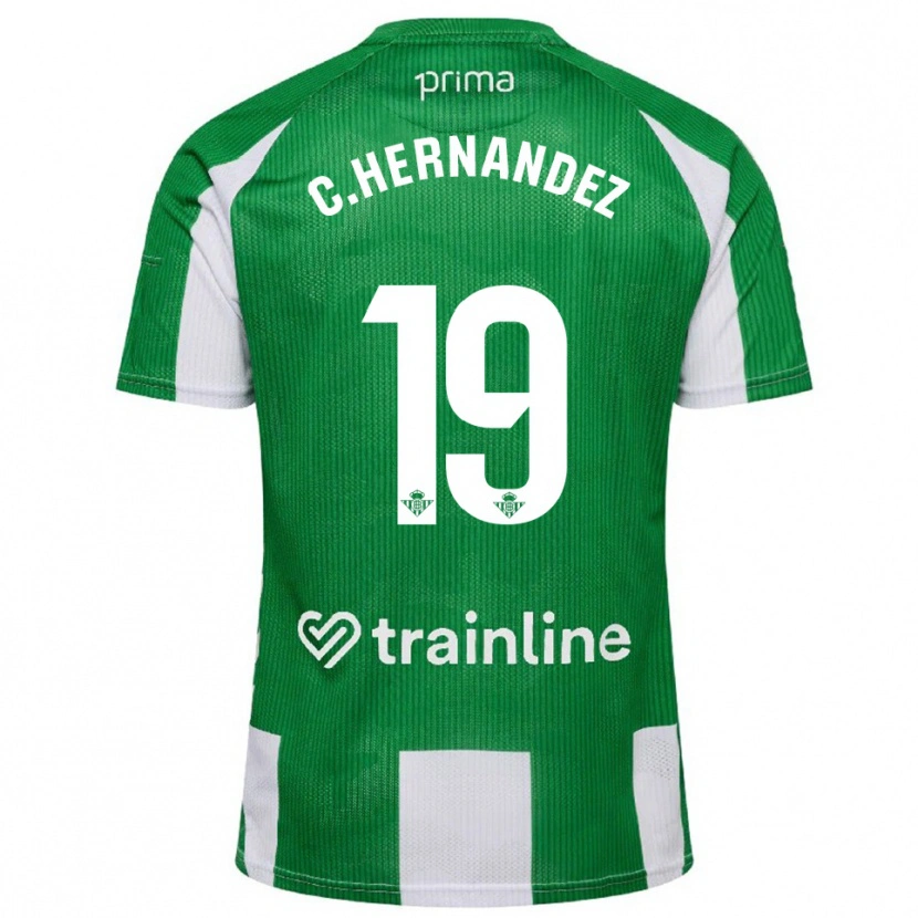 Danxen Dame Cucho Hernández #19 Grønn Hvit Hjemmetrøye Drakt Trøye 2025/26 Skjorter T-Skjorte
