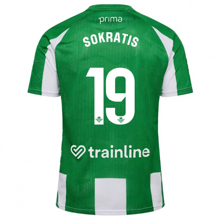 Danxen Dame Sokratis Papastathopoulos #19 Grønn Hvit Hjemmetrøye Drakt Trøye 2025/26 Skjorter T-Skjorte