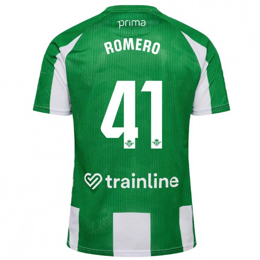 Danxen Dame José Romero #41 Grønn Hvit Hjemmetrøye Drakt Trøye 2025/26 Skjorter T-Skjorte