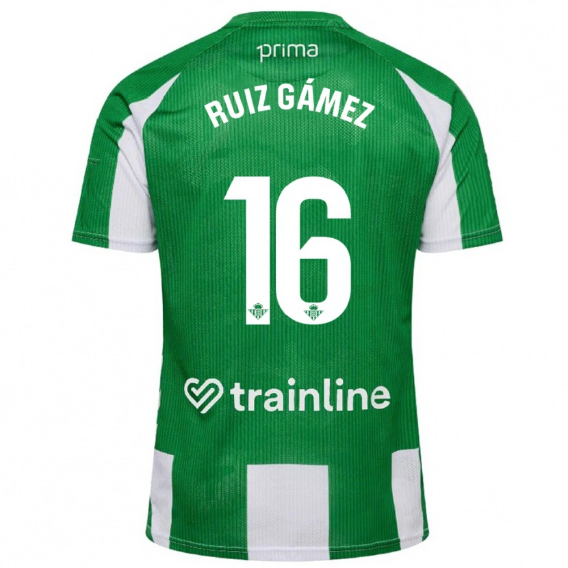 Danxen Dame María Ruiz Gámez #16 Grønn Hvit Hjemmetrøye Drakt Trøye 2025/26 Skjorter T-Skjorte