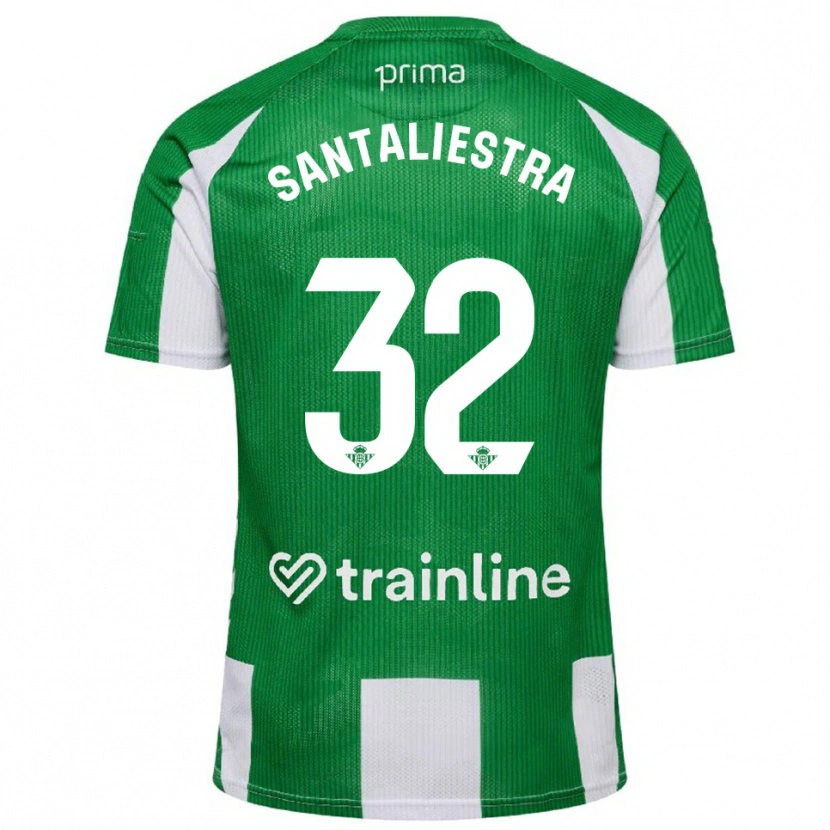 Danxen Dame Carla Santaliestra #32 Grønn Hvit Hjemmetrøye Drakt Trøye 2025/26 Skjorter T-Skjorte