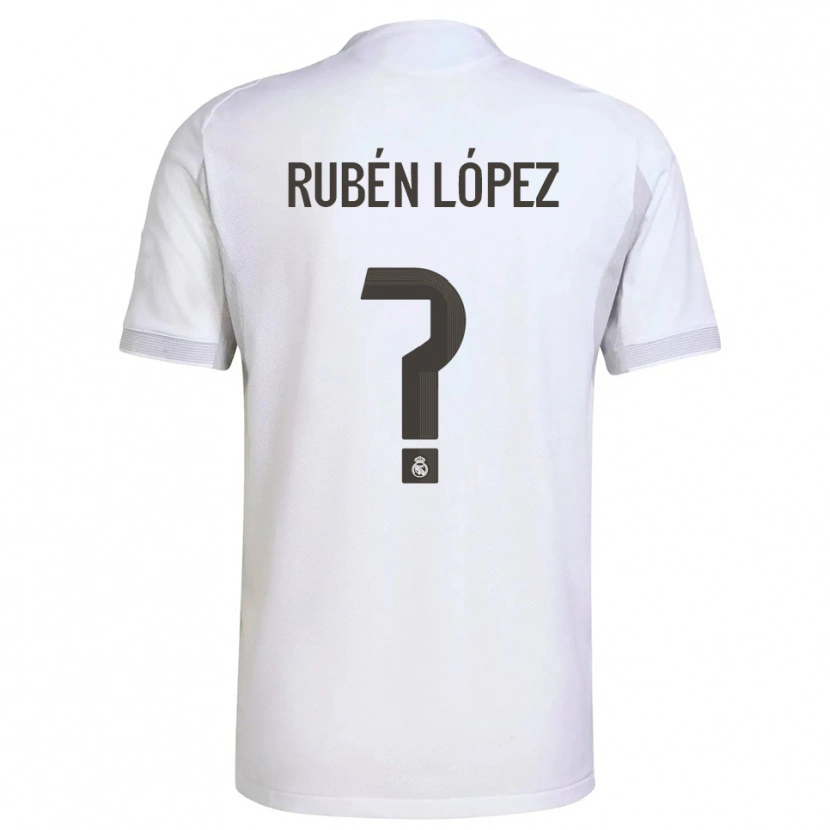 Danxen Dame Rubén López #0 Hvit Gul Hjemmetrøye Drakt Trøye 2025/26 Skjorter T-Skjorte