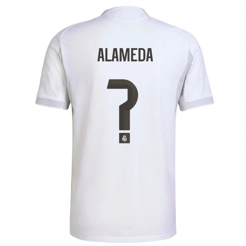 Danxen Dame Nacho Alameda #0 Hvit Gul Hjemmetrøye Drakt Trøye 2025/26 Skjorter T-Skjorte