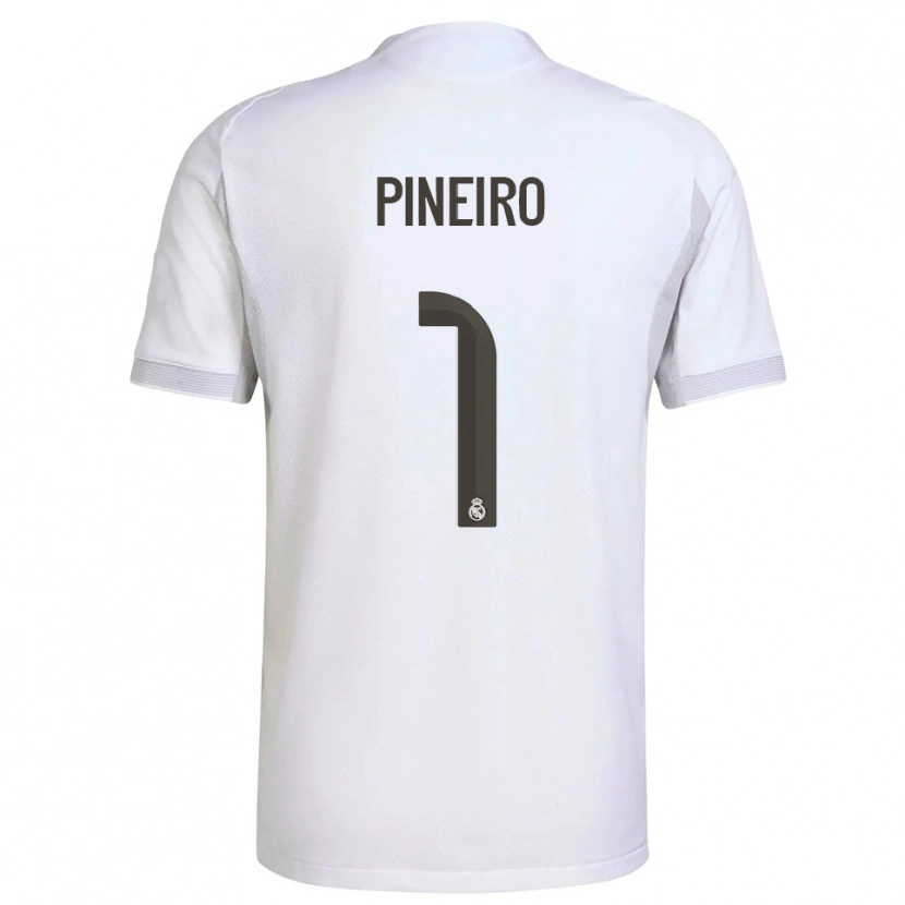 Danxen Dame Diego Pineiro #1 Hvit Gul Hjemmetrøye Drakt Trøye 2025/26 Skjorter T-Skjorte