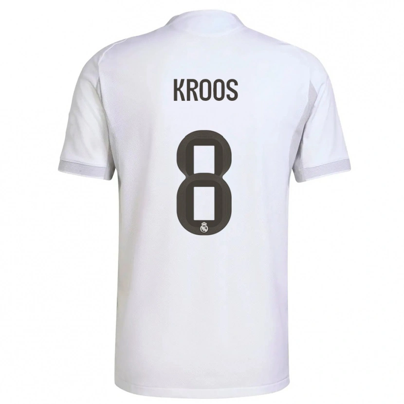 Danxen Dame Toni Kroos #8 Hvit Gul Hjemmetrøye Drakt Trøye 2025/26 Skjorter T-Skjorte