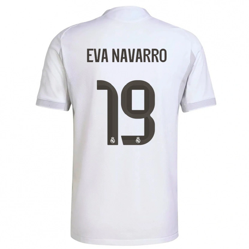Danxen Dame Eva Navarro #19 Hvit Gul Hjemmetrøye Drakt Trøye 2025/26 Skjorter T-Skjorte