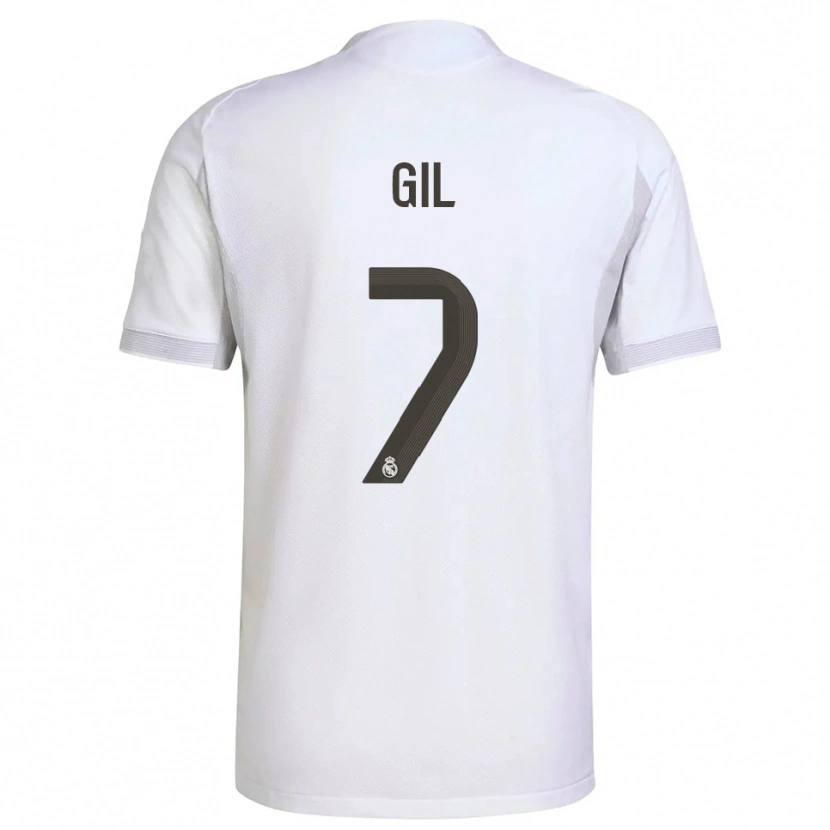 Danxen Dame Iker Gil #7 Hvit Gul Hjemmetrøye Drakt Trøye 2025/26 Skjorter T-Skjorte