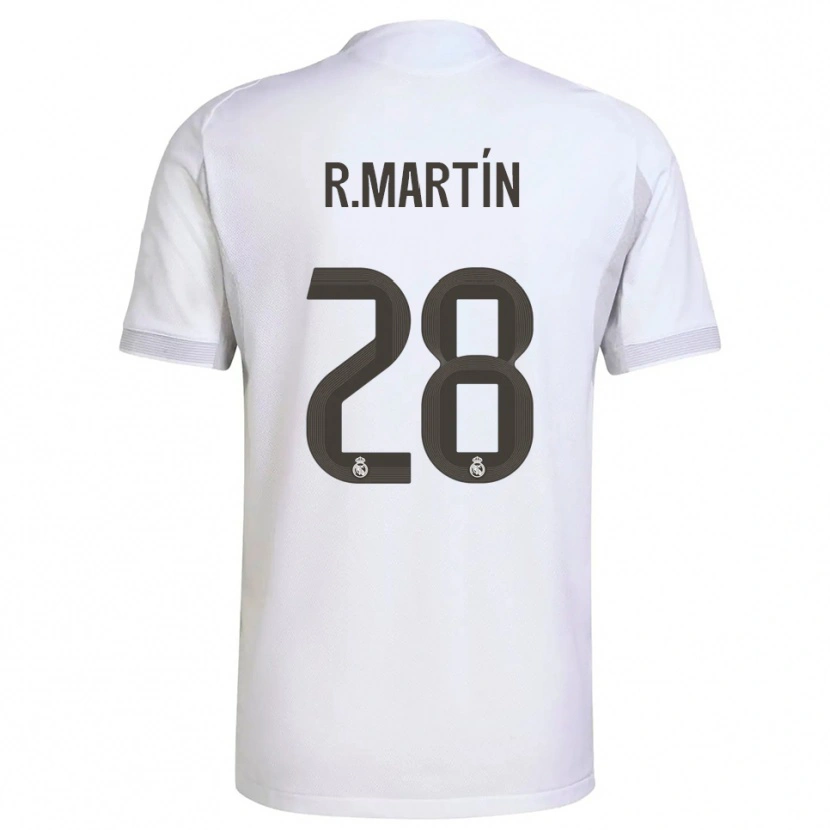 Danxen Dame Roberto Martín #28 Hvit Gul Hjemmetrøye Drakt Trøye 2025/26 Skjorter T-Skjorte