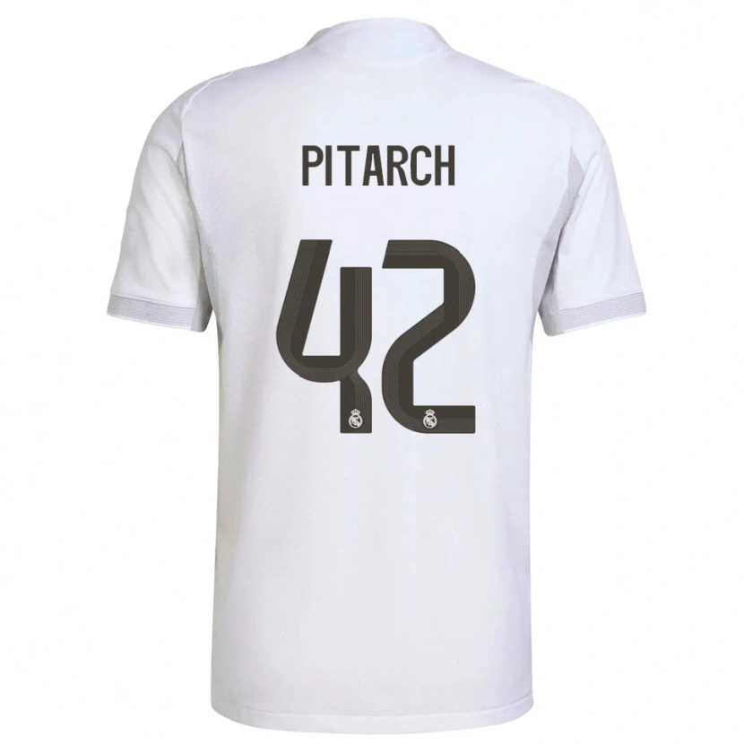 Danxen Dame Thiago Pitarch #42 Hvit Gul Hjemmetrøye Drakt Trøye 2025/26 Skjorter T-Skjorte