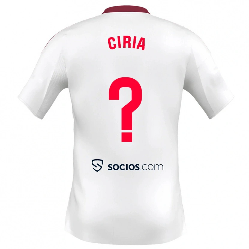 Danxen Dame Alexis Ciria #0 Hvit Rød Hjemmetrøye Drakt Trøye 2025/26 Skjorter T-Skjorte