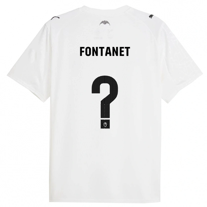 Danxen Dame Joel Fontanet #0 Hvit Svart Hjemmetrøye Drakt Trøye 2025/26 Skjorter T-Skjorte