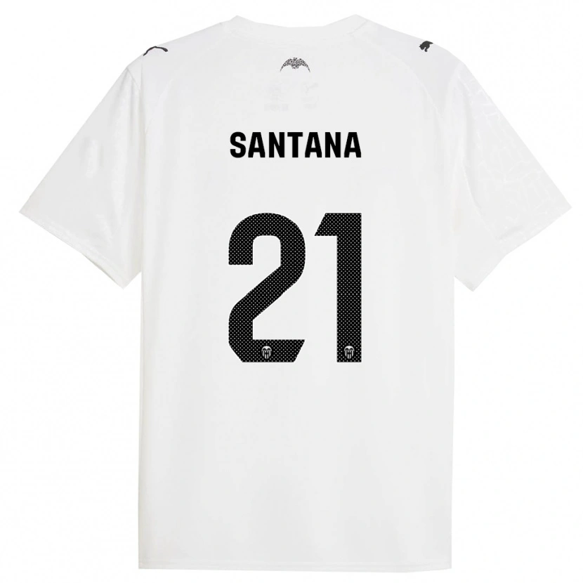 Danxen Dame Ismael Santana #21 Hvit Svart Hjemmetrøye Drakt Trøye 2025/26 Skjorter T-Skjorte