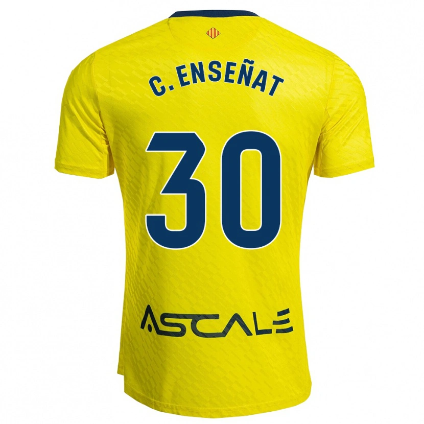 Danxen Dame Claudia Enseñat Galindo #30 Gul Marineblå Hjemmetrøye Drakt Trøye 2025/26 Skjorter T-Skjorte