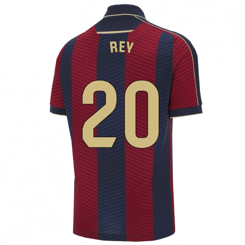 Danxen Dame Oriol Rey #20 Rød Marineblå Hjemmetrøye Drakt Trøye 2025/26 Skjorter T-Skjorte