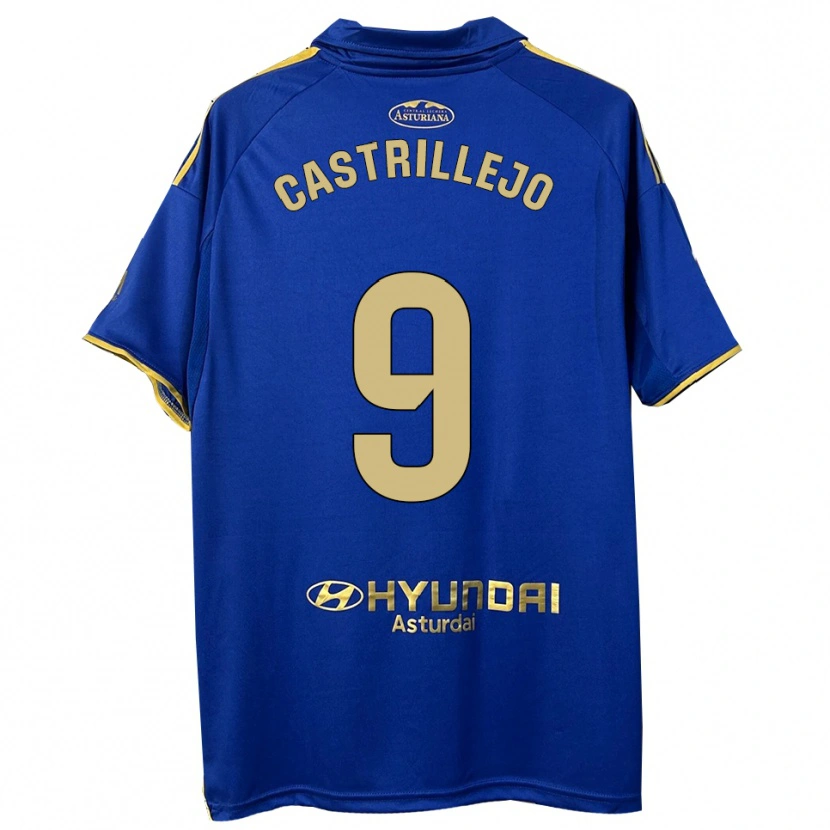 Danxen Dame Guillermo Castrillejo #9 Blå Gull Hjemmetrøye Drakt Trøye 2025/26 Skjorter T-Skjorte