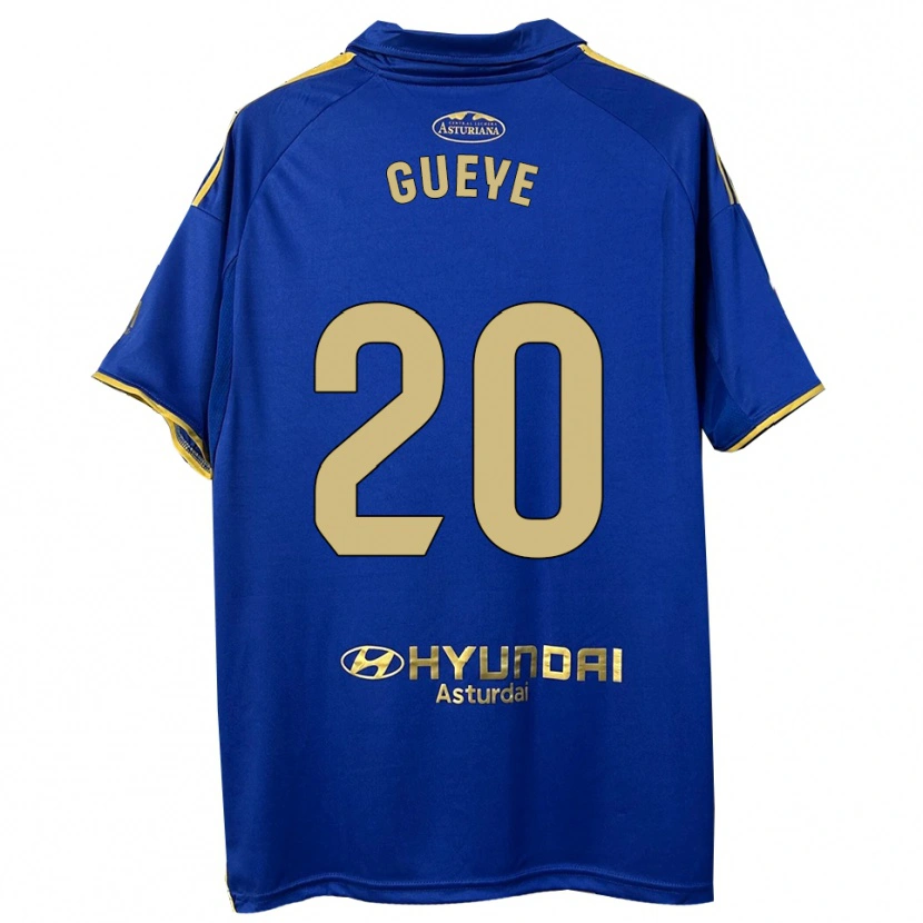 Danxen Dame Lamine Gueye #20 Blå Gull Hjemmetrøye Drakt Trøye 2025/26 Skjorter T-Skjorte